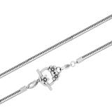 3.2mm Steel Snake Necklace PSN042B VNISTAR Necklaces