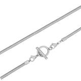 3.2mm Steel Snake Necklace PSN042D VNISTAR Steel Basic Necklaces