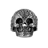 Stainless Steel Skull Ring R048 VNISTAR Steel Men's Rings