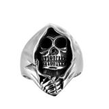 Stainless Steel Skull Ring R049 VNISTAR Steel Men's Rings