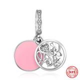 Love You 925 Sterling Silver Dangle Charms S002 VNISTAR Silver Love Family Charms