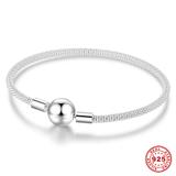 925 Sterling Silver Bangle SA014 VNISTAR 925 Silver Charms