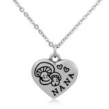 Steel Charm Necklace T048N1 VNISTAR Necklaces