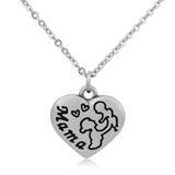 Steel Charm Necklace T050N1 VNISTAR Stainless Steel Charm Necklaces