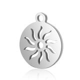 Stainless Steel Polished Sun Charm T053 VNISTAR Steel Small Charms