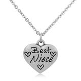 Steel Charm Necklace T057N1 VNISTAR Necklaces