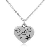 Steel Charm Necklace T058N1 VNISTAR Necklaces