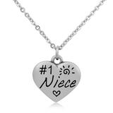 Steel Charm Necklace T063N1 VNISTAR Necklaces