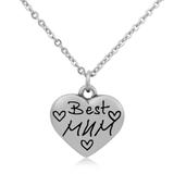 Steel Charm Necklace T066N1 VNISTAR Stainless Steel Charm Necklaces