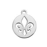 Stainless Steel Polished Charm T067 VNISTAR Steel Small Charms