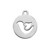 Stainless Steel Polished Charm T068 VNISTAR Steel Small Charms