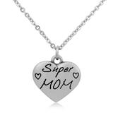 Steel Charm Necklace T069N1 VNISTAR Necklaces