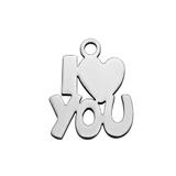 Stainless Steel Polished Charm T080 VNISTAR Steel Small Charms