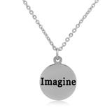 Steel Charm Necklace T133N1 VNISTAR Stainless Steel Charm Necklaces