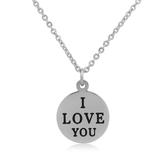 Steel Charm Necklace T138N1 VNISTAR Necklaces