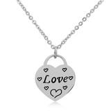 Steel Charm Necklace T216N1 VNISTAR Necklaces