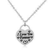 Steel Charm Necklace T229N1 VNISTAR Necklaces