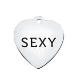 Stainless Steel Pendant with Back Laser Words T359 VNISTAR Stainless Steel Charms