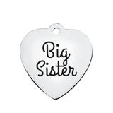 Stainless Steel Pendant with Back Laser Words T364 VNISTAR Stainless Steel Charms