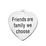 Stainless Steel Pendant with Back Laser Words T366 VNISTAR Steel Laser Words Charms