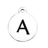 Stainless Steel Pendant with Back Laser Words T392-A VNISTAR Stainless Steel Charms