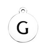 Stainless Steel Pendant with Back Laser Words T392-G VNISTAR Stainless Steel Charms