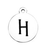Stainless Steel Pendant with Back Laser Words T392-H VNISTAR Steel Laser Words Charms