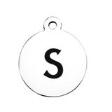 Stainless Steel Pendant with Back Laser Words T392-S VNISTAR Stainless Steel Charms