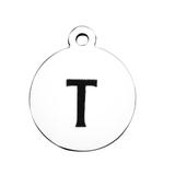 Stainless Steel Pendant with Back Laser Words T392-T VNISTAR Stainless Steel Charms