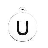 Stainless Steel Pendant with Back Laser Words T392-U VNISTAR Stainless Steel Charms