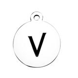 Stainless Steel Pendant with Back Laser Words T392-V VNISTAR Stainless Steel Charms