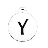 Stainless Steel Pendant with Back Laser Words T392-Y VNISTAR Steel Laser Words Charms