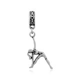 Steel Dangle Charms T392P VNISTAR Stainless Steel European Beads