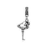 Steel Dangle Charms T396P VNISTAR Stainless Steel European Beads