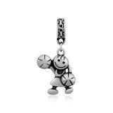 Steel Dangle Charms T398P VNISTAR Stainless Steel European Beads