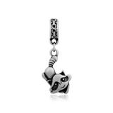 Steel Dangle Charms T411P VNISTAR Stainless Steel European Beads