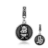 Steel Dangle Charms T421P VNISTAR Stainless Steel European Beads