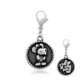 Steel Clip-On Charms T424L VNISTAR Clip On Charms