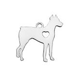 Stainless Steel Polished Charms T434 VNISTAR Stainless Steel Charms