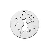 Stainless Steel Polished Charms T469 VNISTAR Steel Small Charms