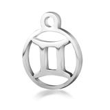 High Polished Stainless Steel Zodiac Charms T505-3 VNISTAR Steel Charms