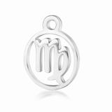 High Polished Stainless Steel Zodiac Charms T505-6 VNISTAR Steel Charms