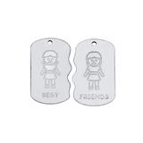 Stainless Steel Charms VC229-2 VNISTAR Metal Charms