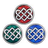 Heart Knot Snap Button Charms VNC006 VNISTAR Snap Button Charms