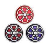 Flower Snap Button Charms VNC016 VNISTAR Snap Button Charms