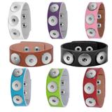 Snap Button Genuine Leather Bracelets VNP003 VNISTAR Snap Button Accessories