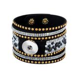 Snap Button Leather Bracelets VNP013 VNISTAR Snap Button Accessories