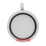 Vnistar metal alloy round crystal locket pendant VSP020 VSP020 VNISTAR Metal Charms