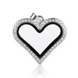 Vnistar metal alloy crystal heart locket pendant VSP047 VSP047 VNISTAR Alloy Charms